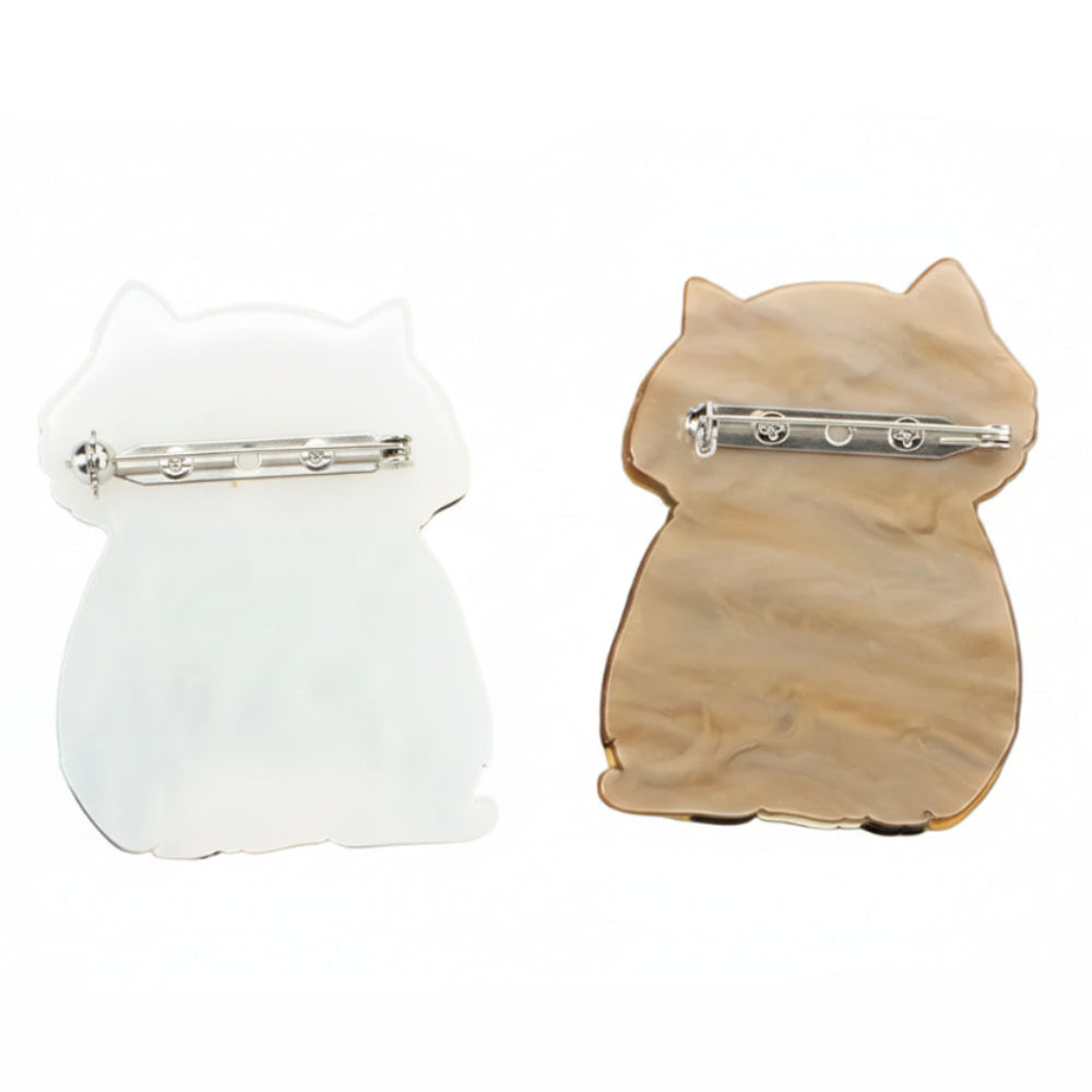 Cheerful Cat Acrylic Brooch