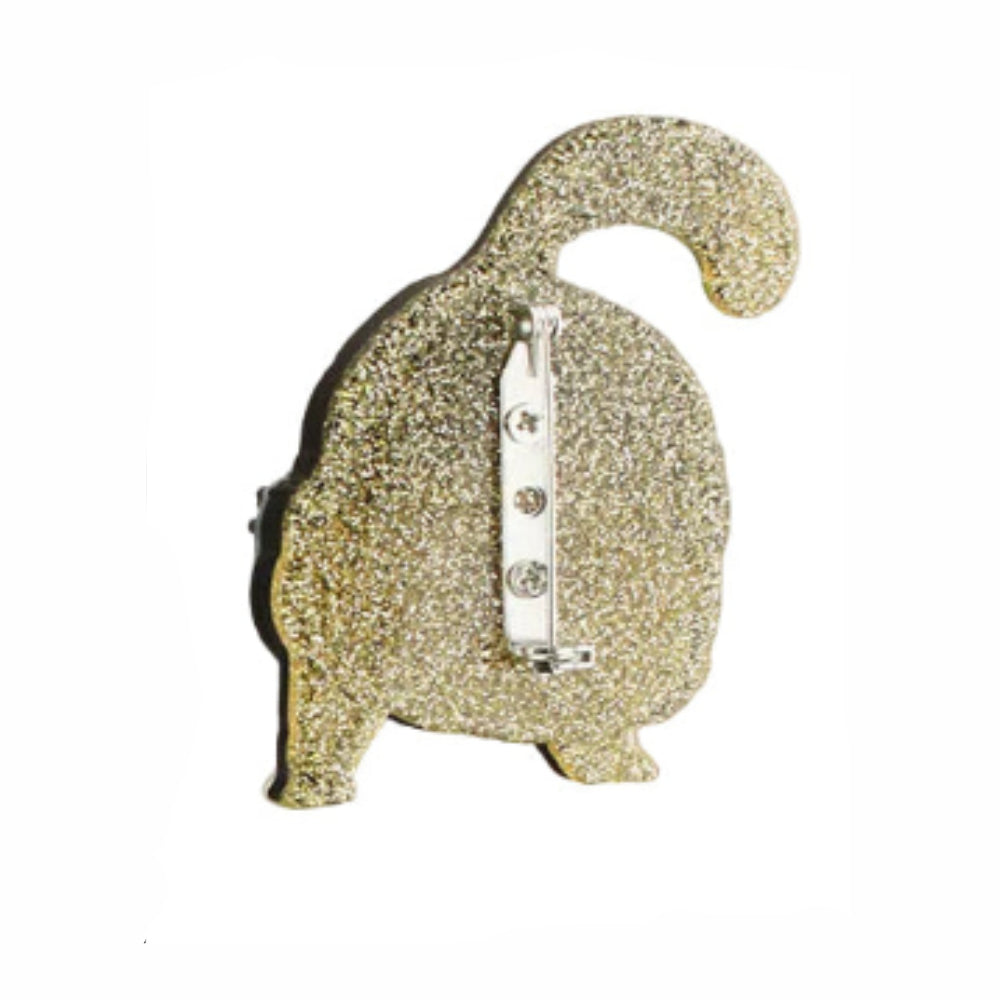 Broche de acrílico de Kitty Enojada Cruzada