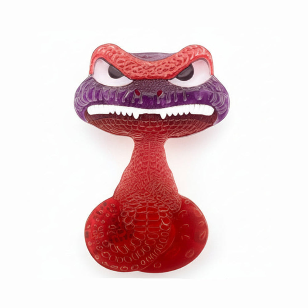 Acrylic Grinning Snake Brooch