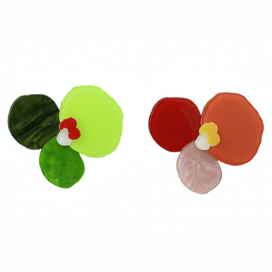 Clover Acrylic Brooch