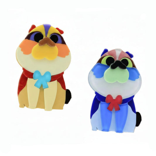 Cute Nick Puppy Acrylic Brooch