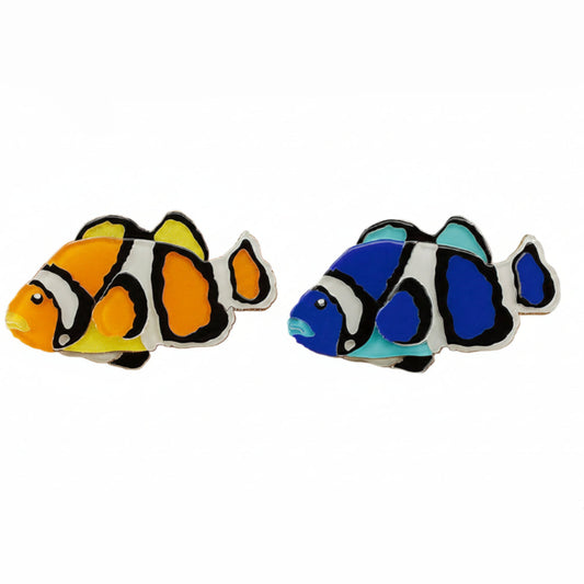 Verspielte Clownfisch-Brosche