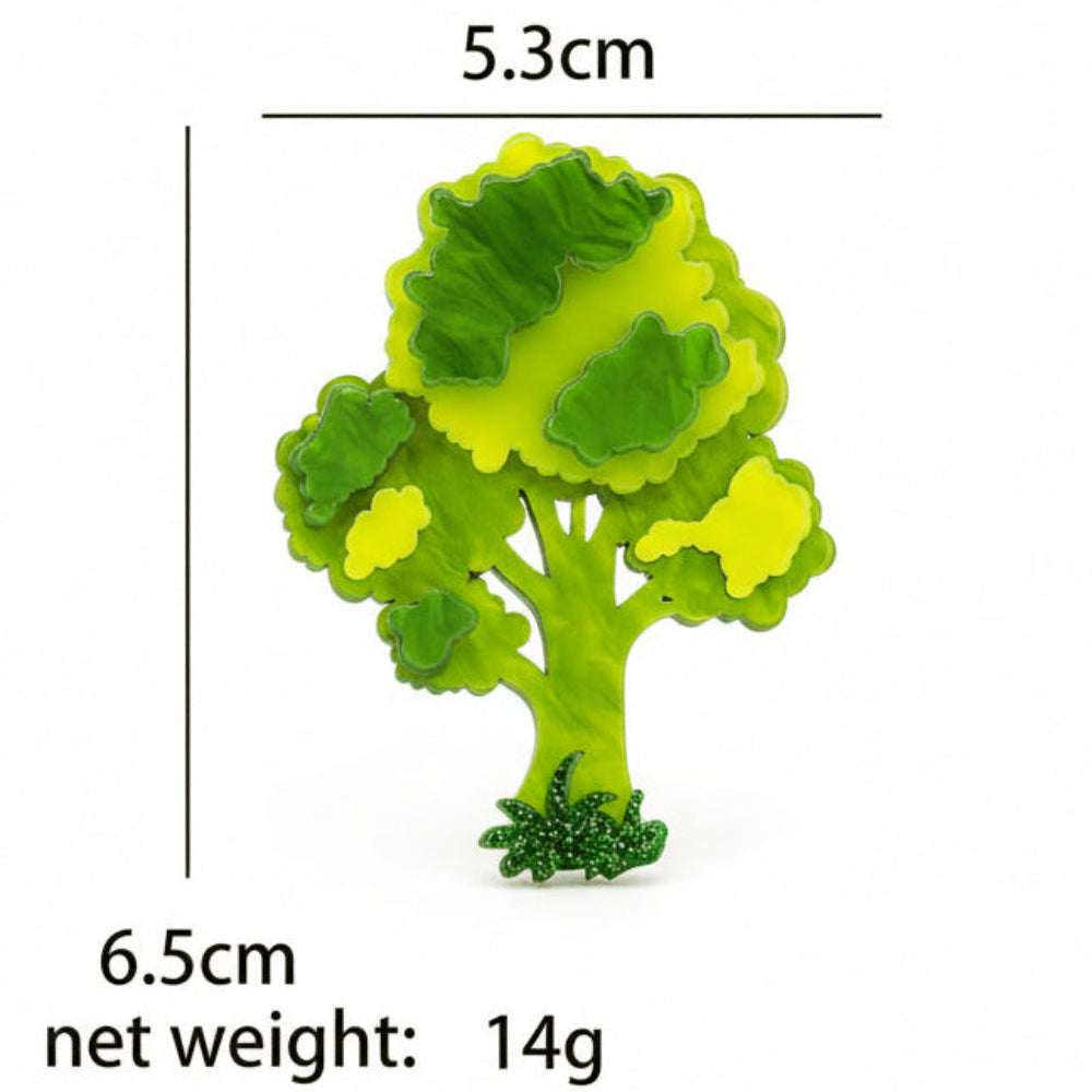 Acrylic Wish Tree Brooch