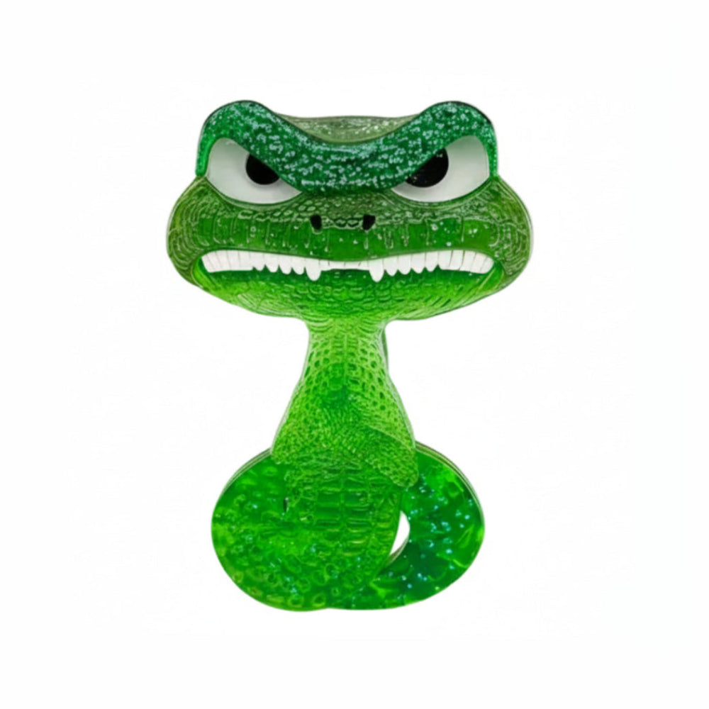 Acrylic Grinning Snake Brooch