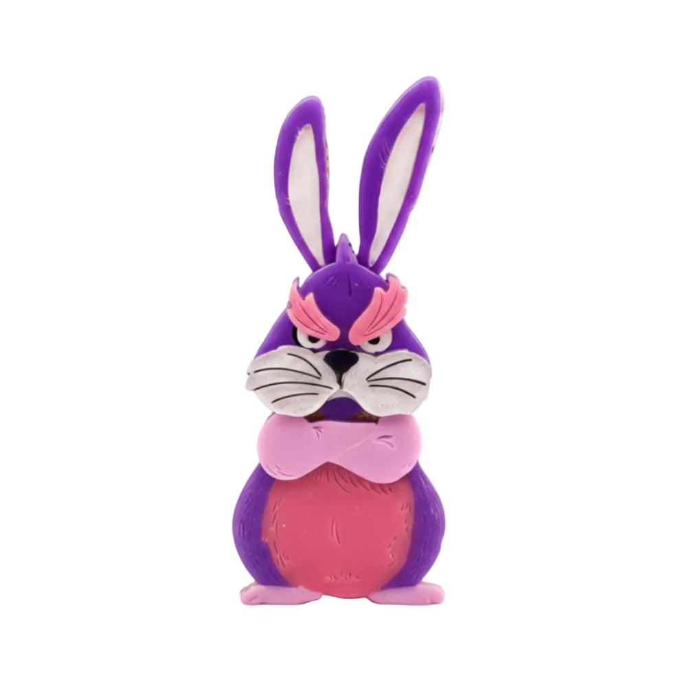 Grumpy Bunny Acrylic Brooch