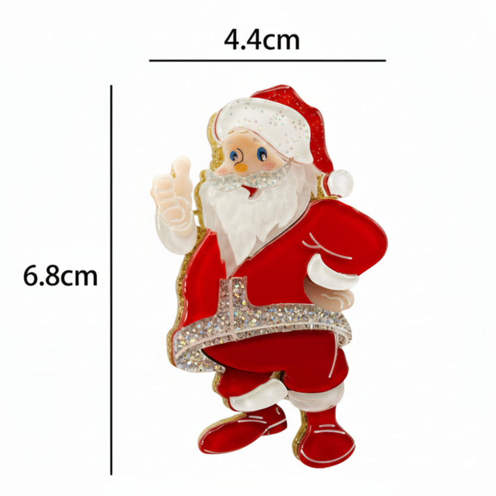 Gemütliches Weihnachtsbrosche-Quartett