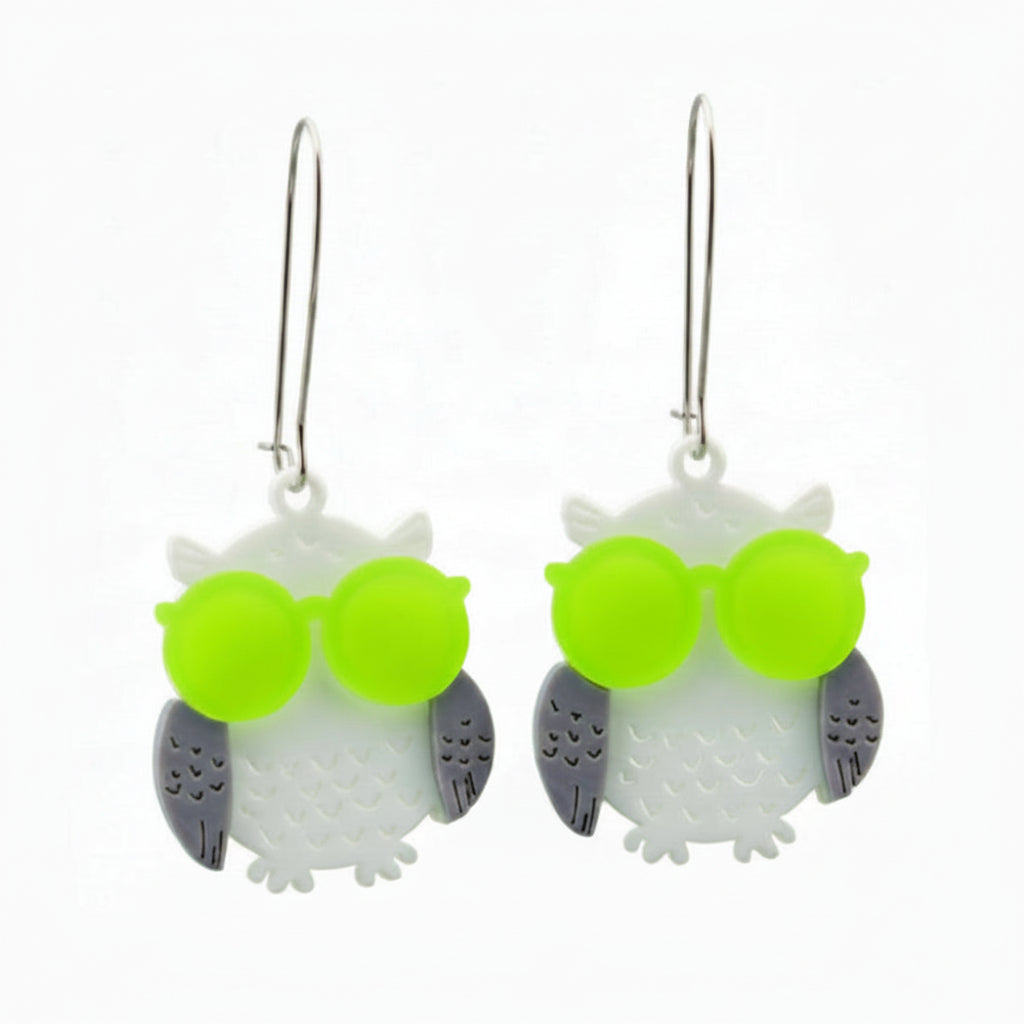 Layered Owl Earrings