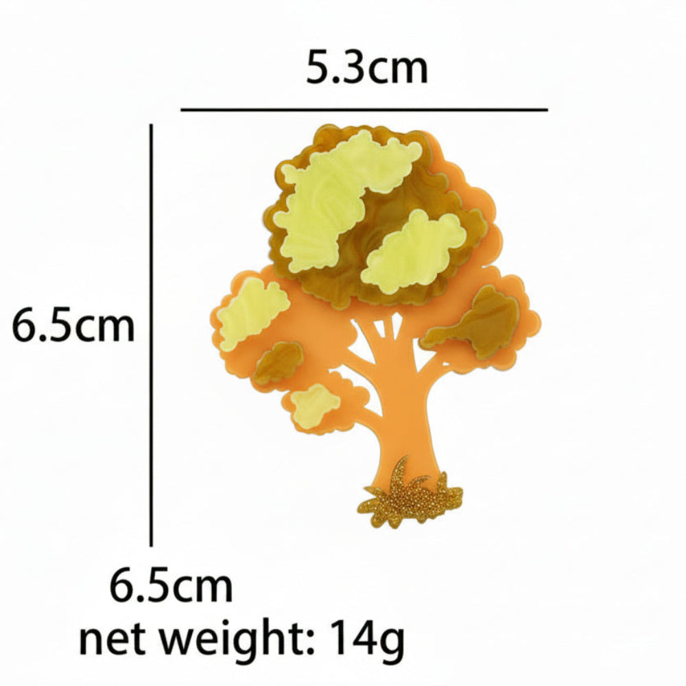 Acrylic Wish Tree Brooch