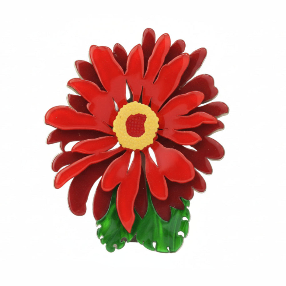 Gerbera Flower Brooch