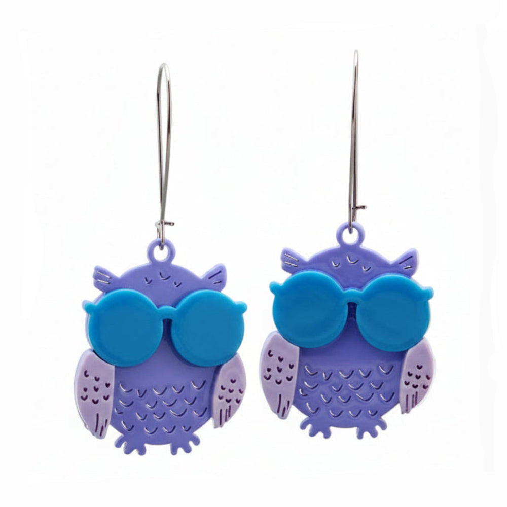 Layered Owl Earrings