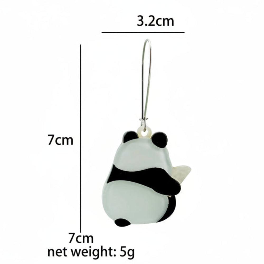 Reading Panda Earrings