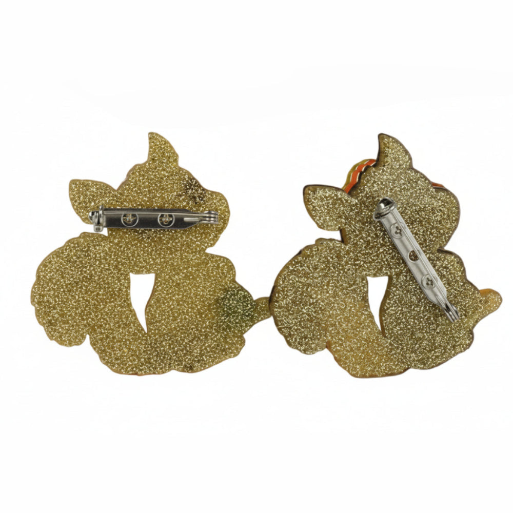 Cute Squirrel Acrylic Brooch