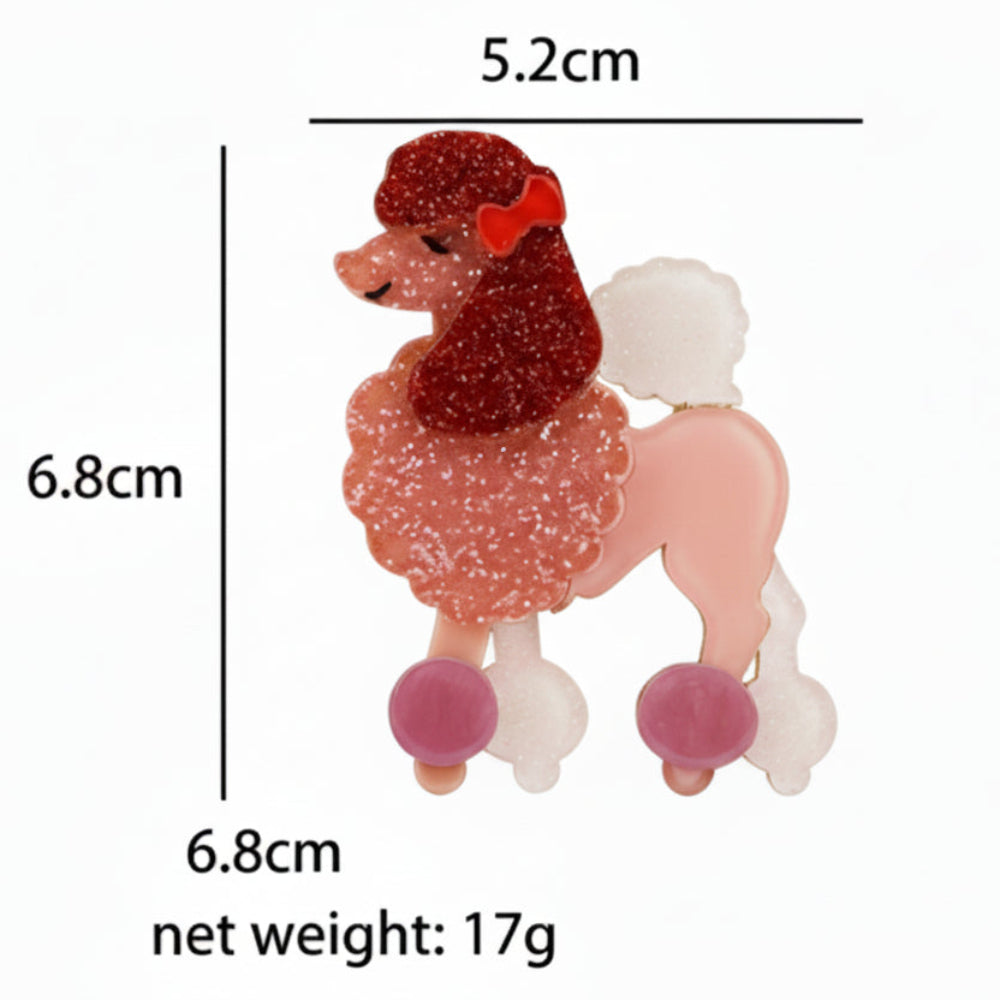 Cute Dogs Acrylic Brooch Set