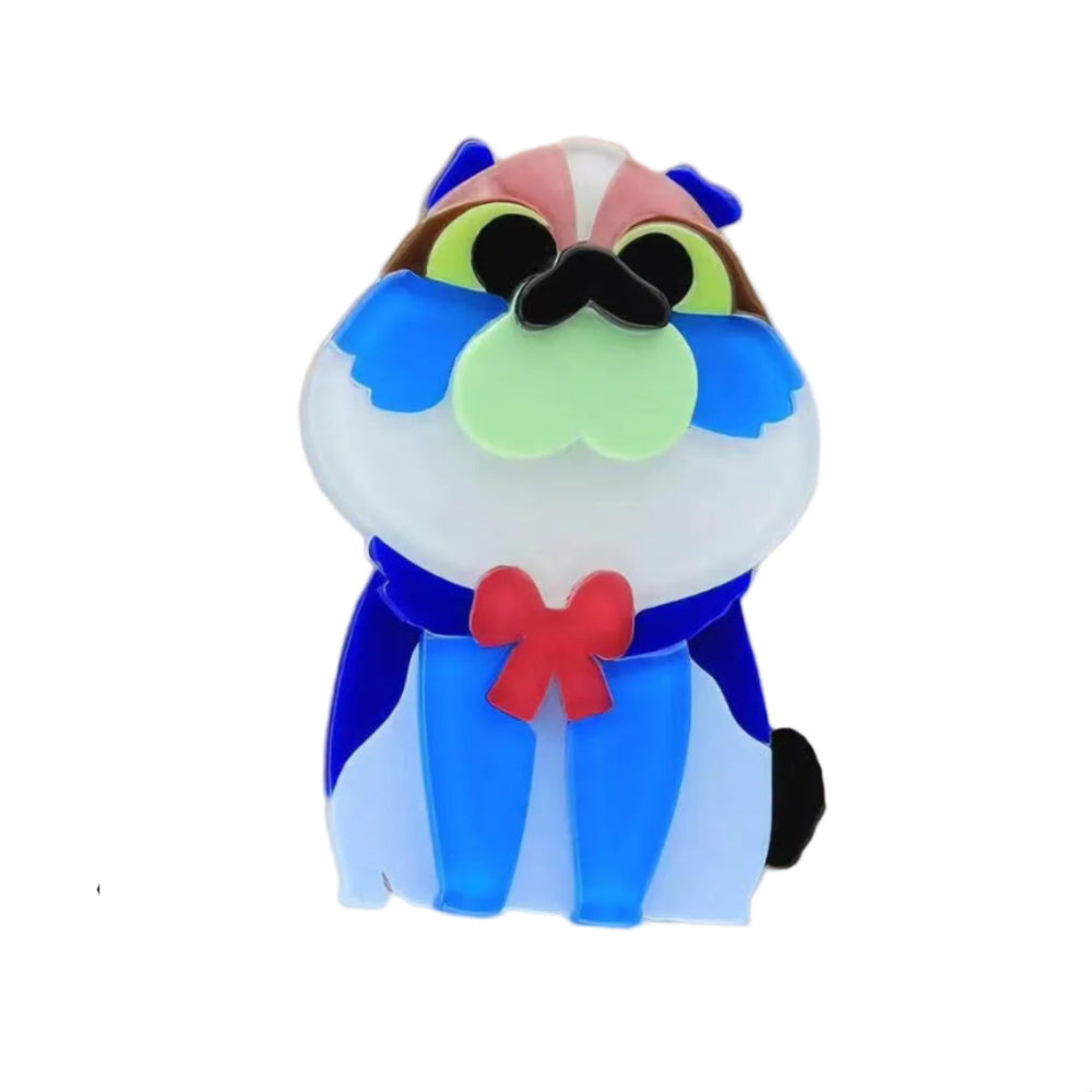 Cute Nick Puppy Acrylic Brooch