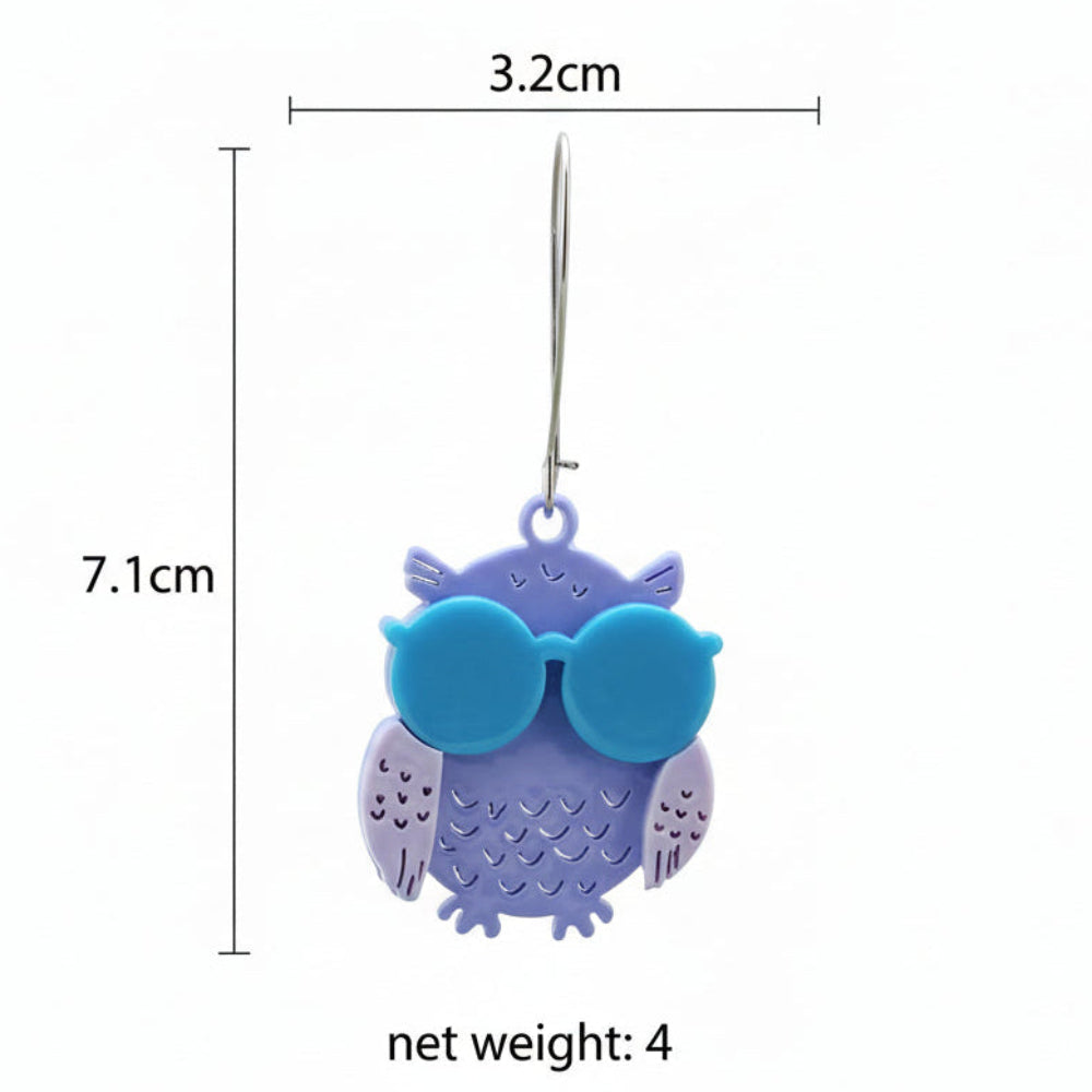 Layered Owl Earrings