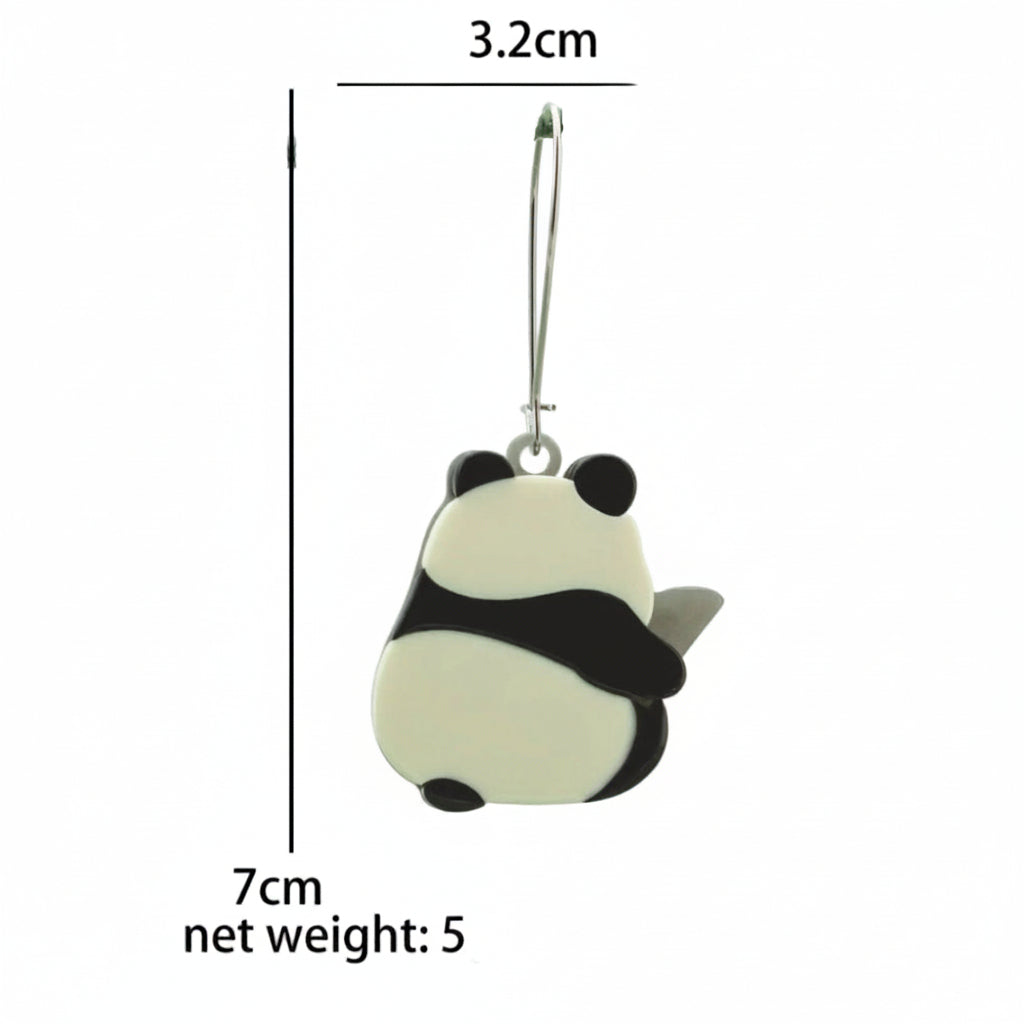 Reading Panda Earrings