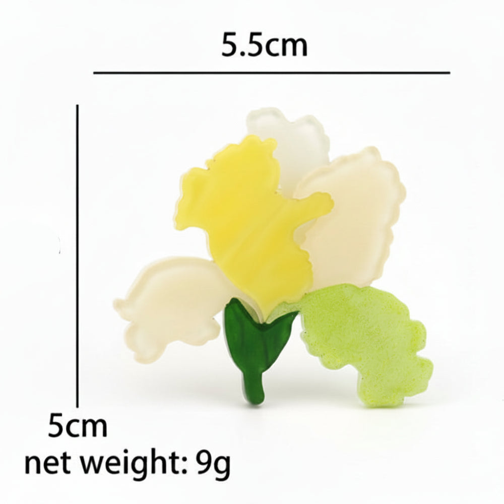 Iris Acrylic Brooch Set - 4 Styles