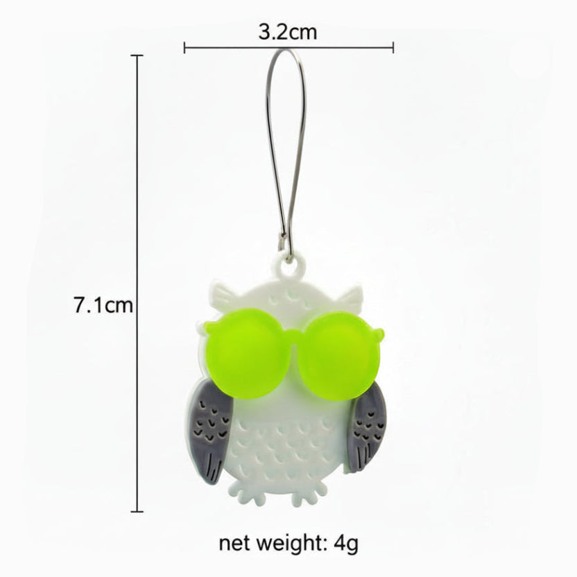 Layered Owl Earrings