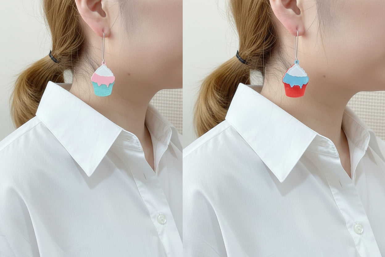 Colorful Ice Cream Earrings