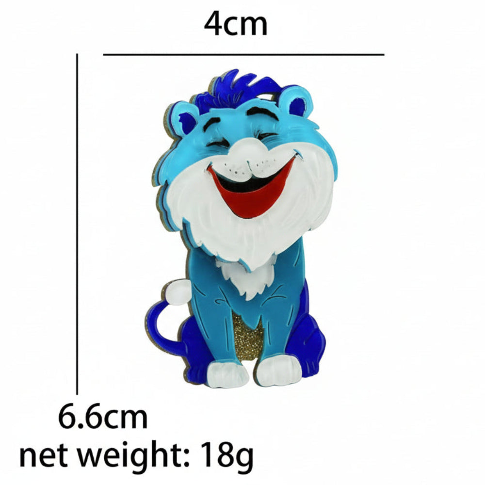 Lucky Leo Acrylic Brooch