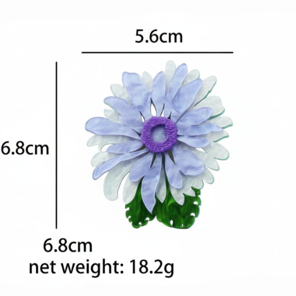 Gerbera Flower Brooch