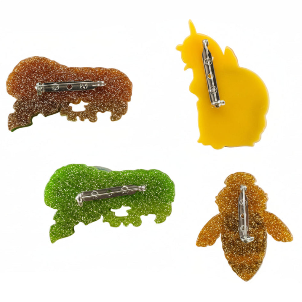 Garden Crawlies Brooch Set