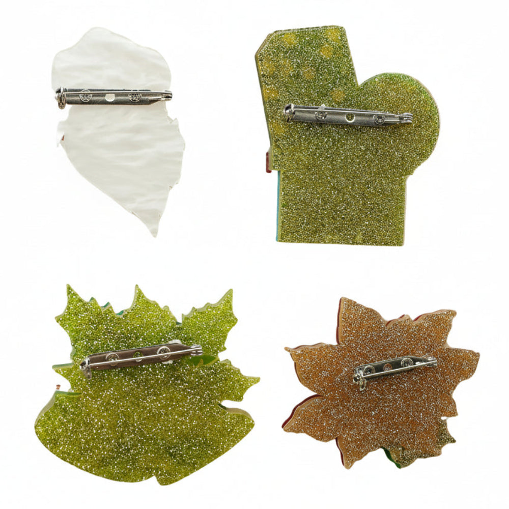 Christmas Cheer Brooch Quartet