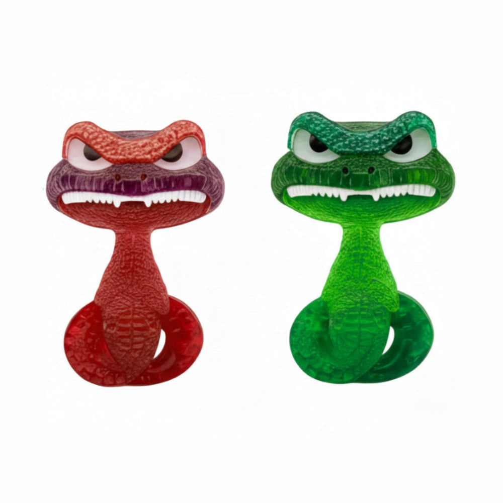 Acrylic Grinning Snake Brooch