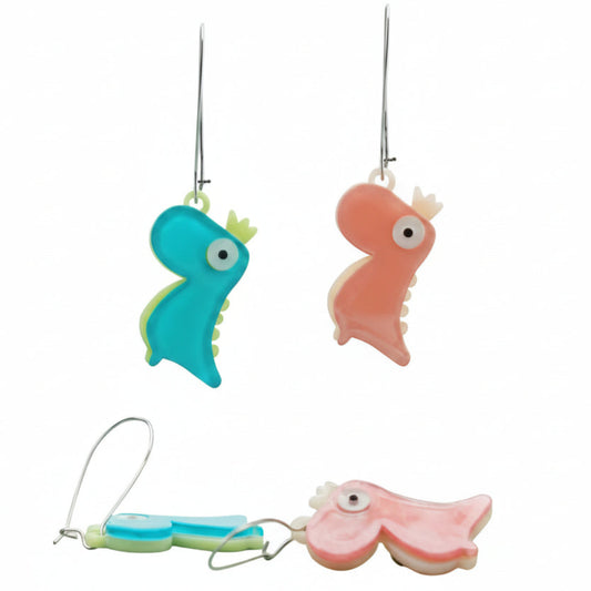 Crown Dinosaur Earrings